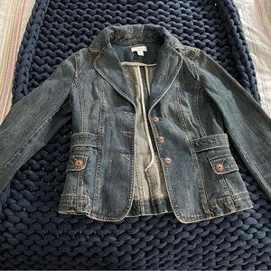 Ann Taylor Loft denim blazer